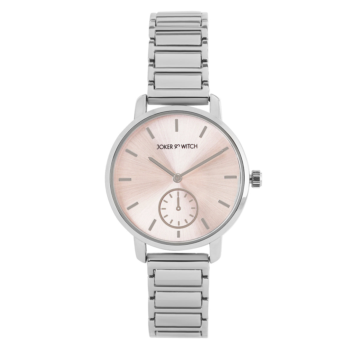 Shop online Taila Silver Metallic Strap Watch by Joker & Witch