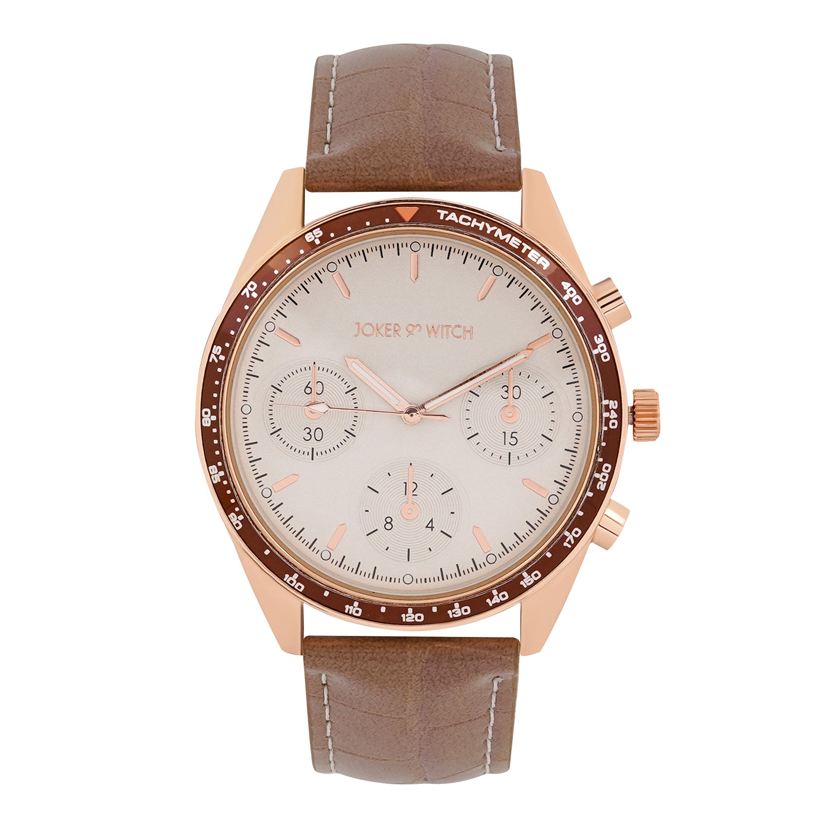 リコです。 Shop online Legolas Rosegold Croc Strap Watch by Joker & Witch
