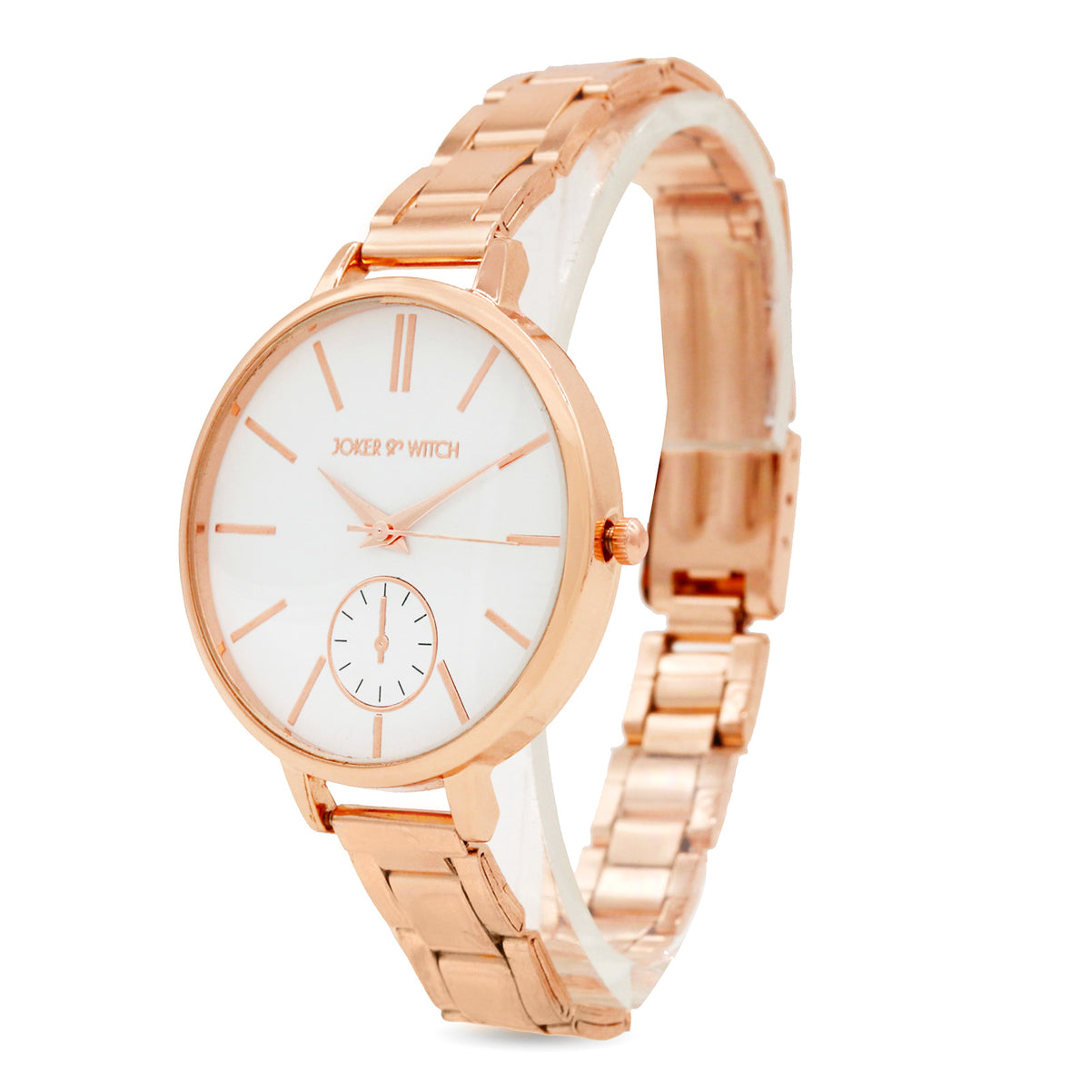 Shop online Sleek Metallic Rosegold Watch by Joker Witch