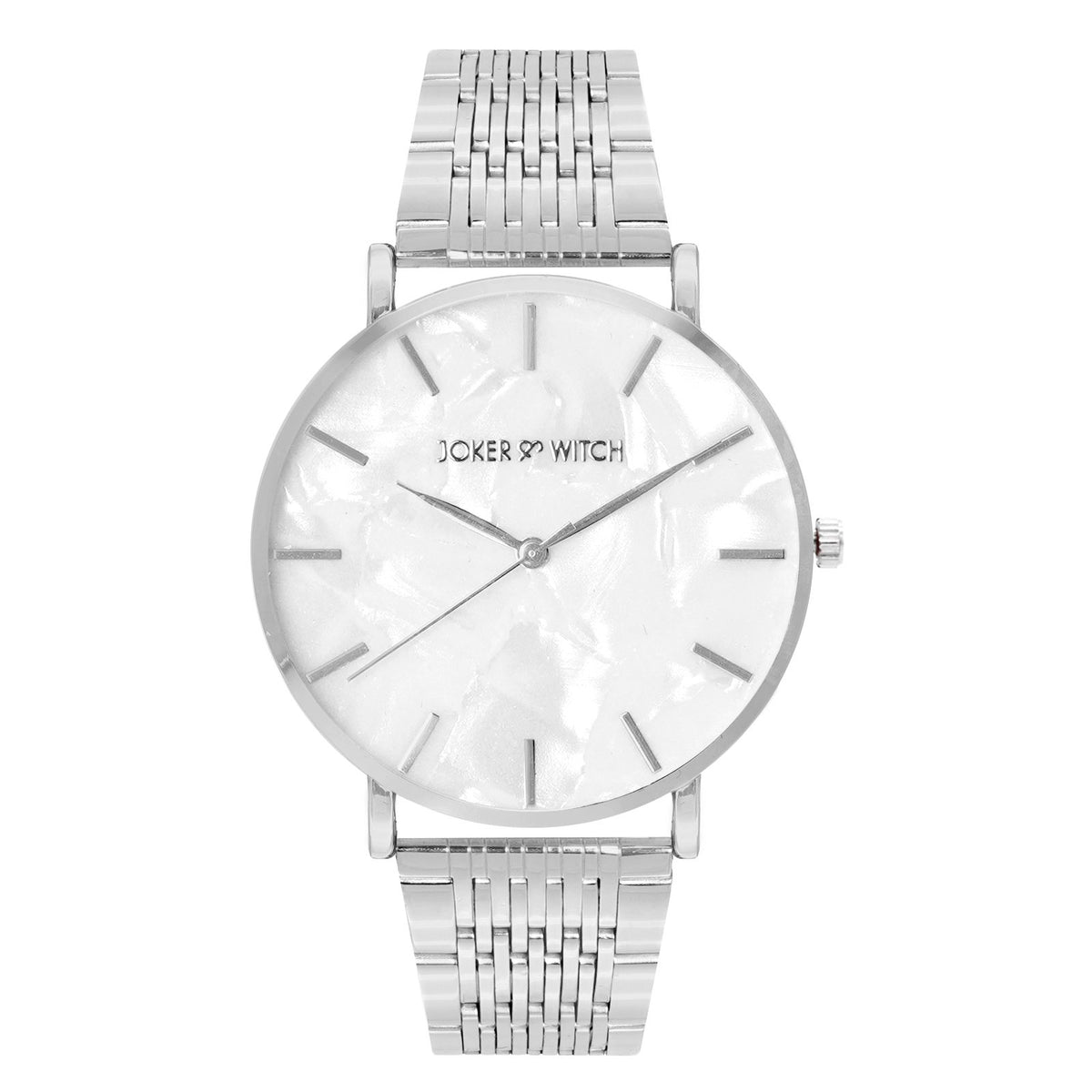 White and 2024 silver watch