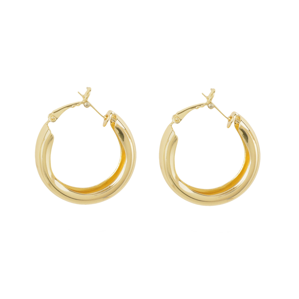 Wave Hoops Earrings S00 - Women - Accessories