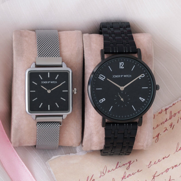 Magnetic discount couple watch