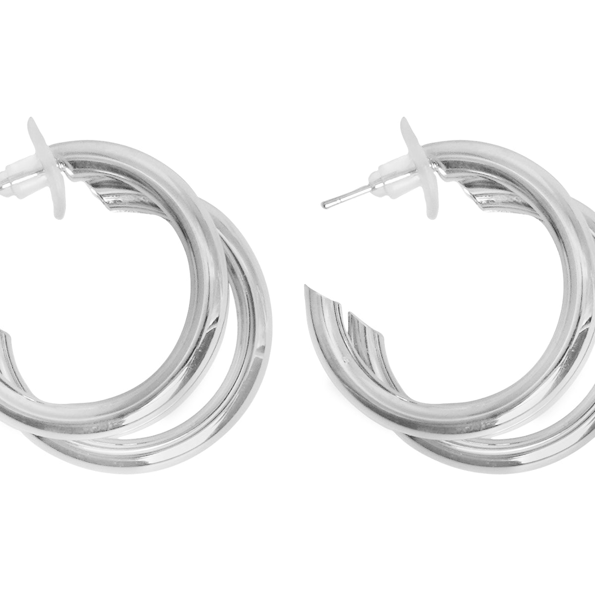 Shop Online Joker & Witch Claudia Silver Hoop Earrings For Women