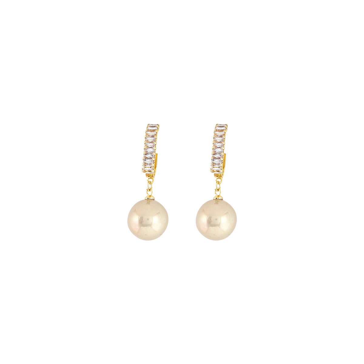 Joker Witch Juni Gold Pearl Drop Earring For Women