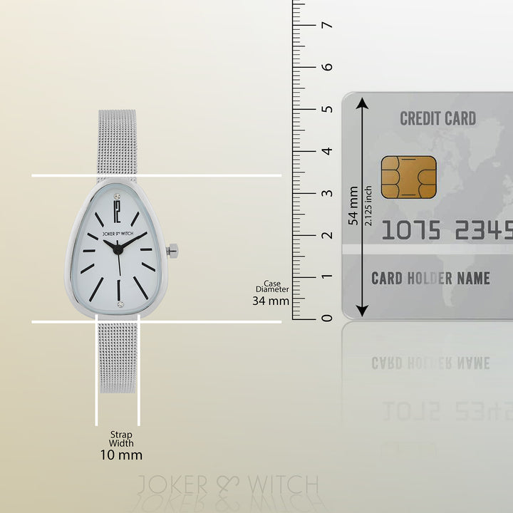 Maris Small Oval Dial Silver Mesh Strap Women's Watch