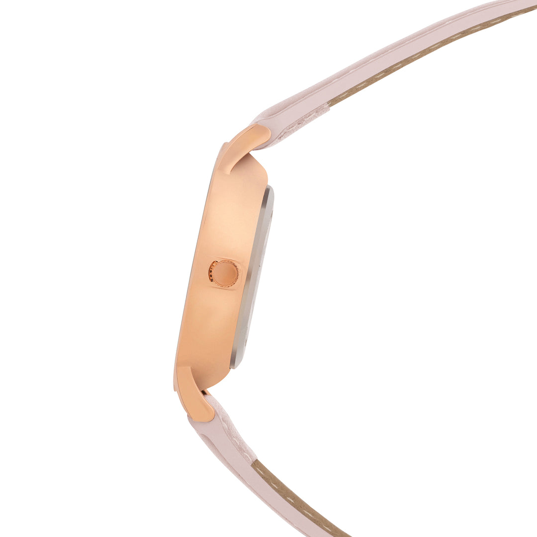 Elysian Multicolor Medium Dial Pink PU Strap Women's Watch