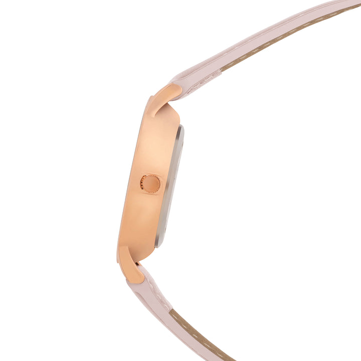 Elysian Multicolor Medium Dial Pink PU Strap Women's Watch