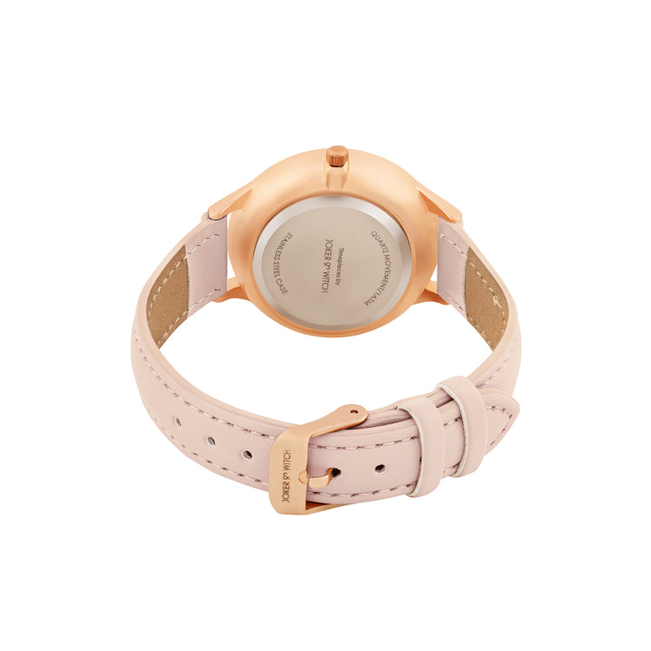 Elysian Multicolor Medium Dial Pink PU Strap Women's Watch