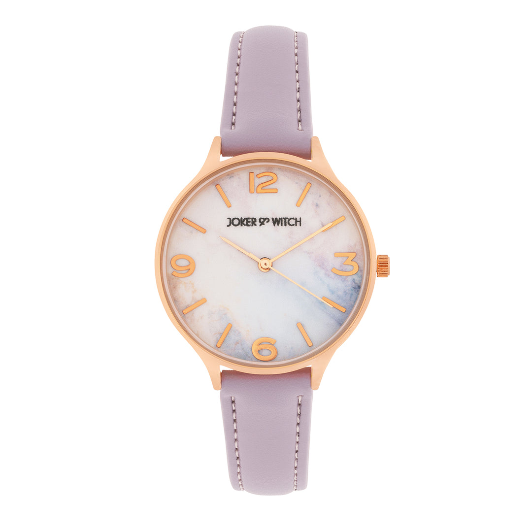 Elysian Medium Dial Lavender PU Strap Women's Watch