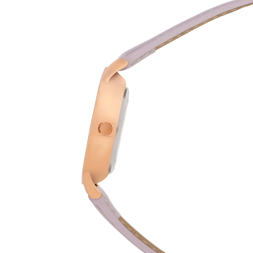 Elysian Medium Dial Lavender PU Strap Women's Watch