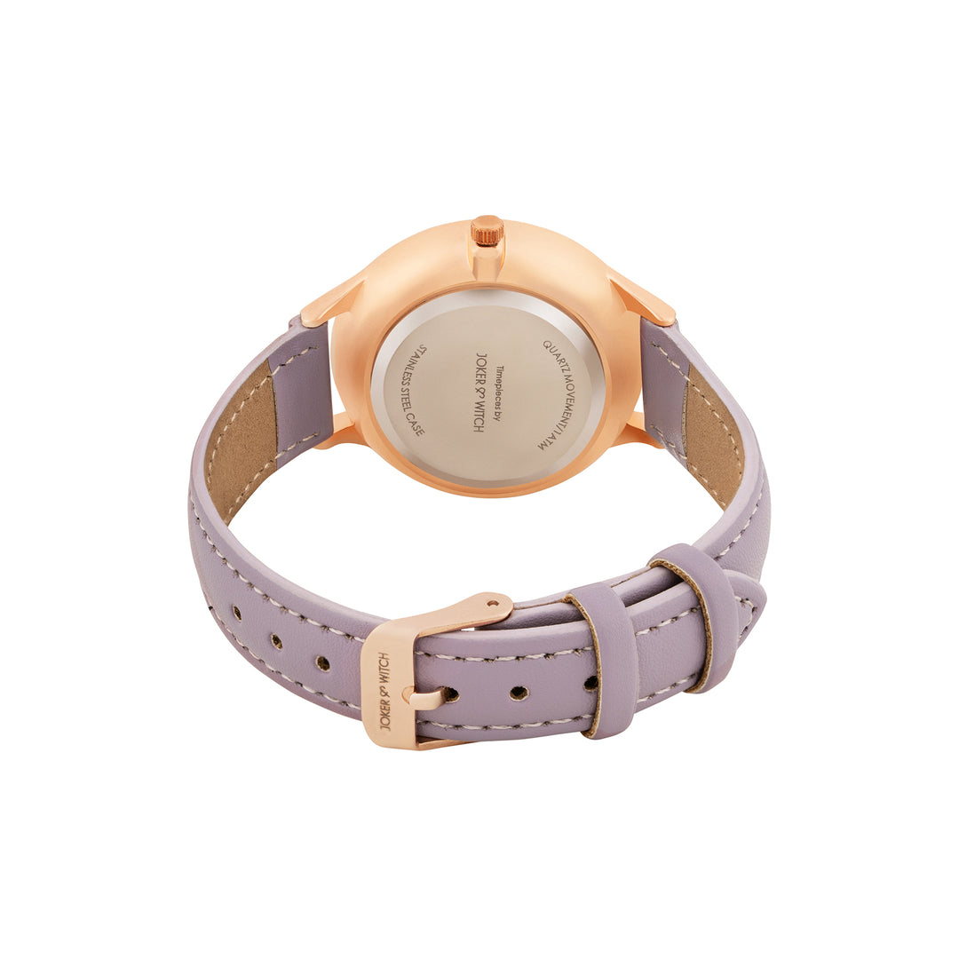 Elysian Medium Dial Lavender PU Strap Women's Watch