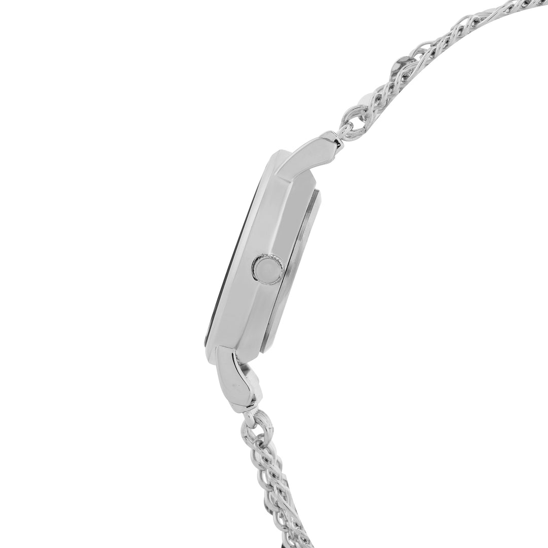 Seraphina White Small Dial Silver Chain Strap Women's Watch