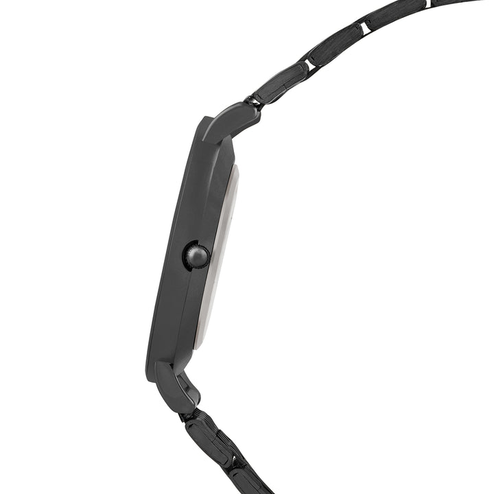 Nebula Taupe Large Dial Black Linked Chain Strap Women's Watch