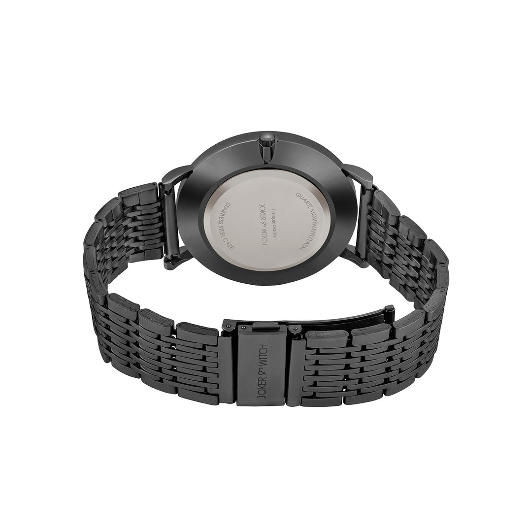 Nebula Taupe Large Dial Black Linked Chain Strap Women's Watch