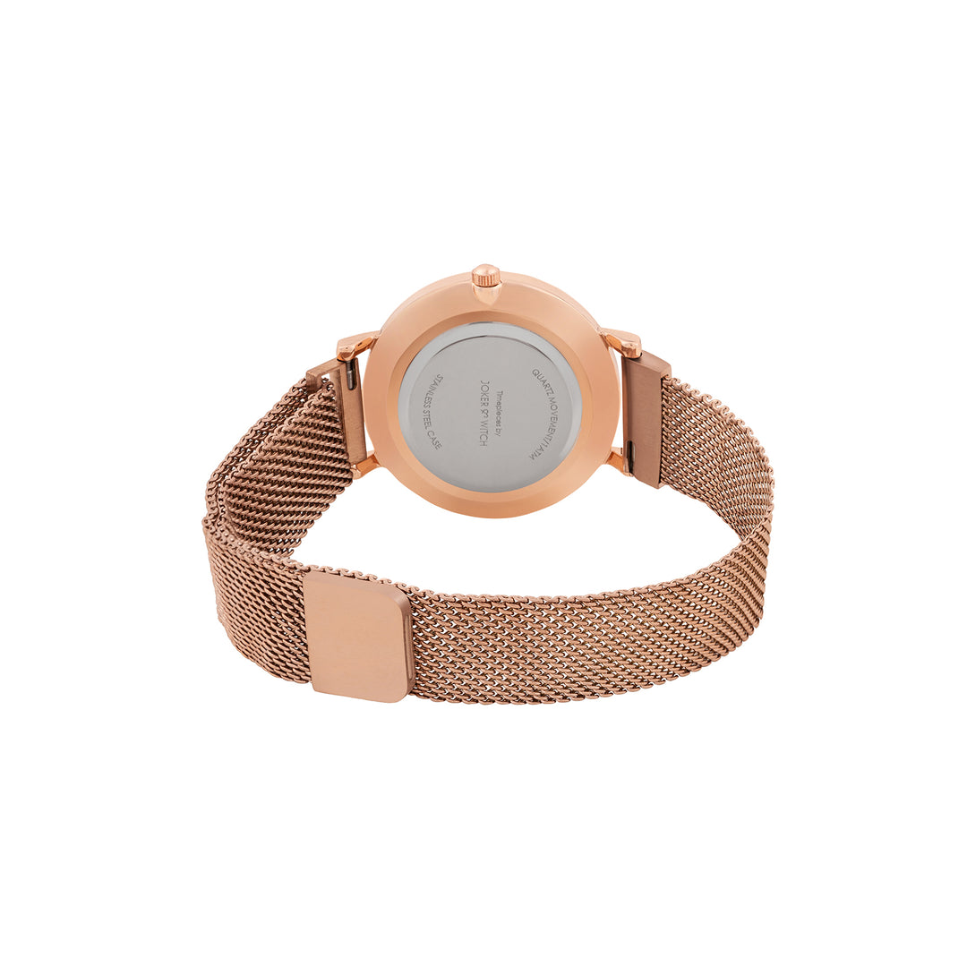 Natalie Maroon Medium Dial Rose Gold Magnetic Strap Women's Watch