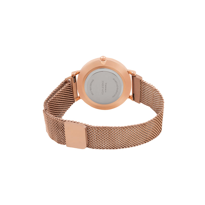 Natalie Maroon Medium Dial Rose Gold Magnetic Strap Women's Watch