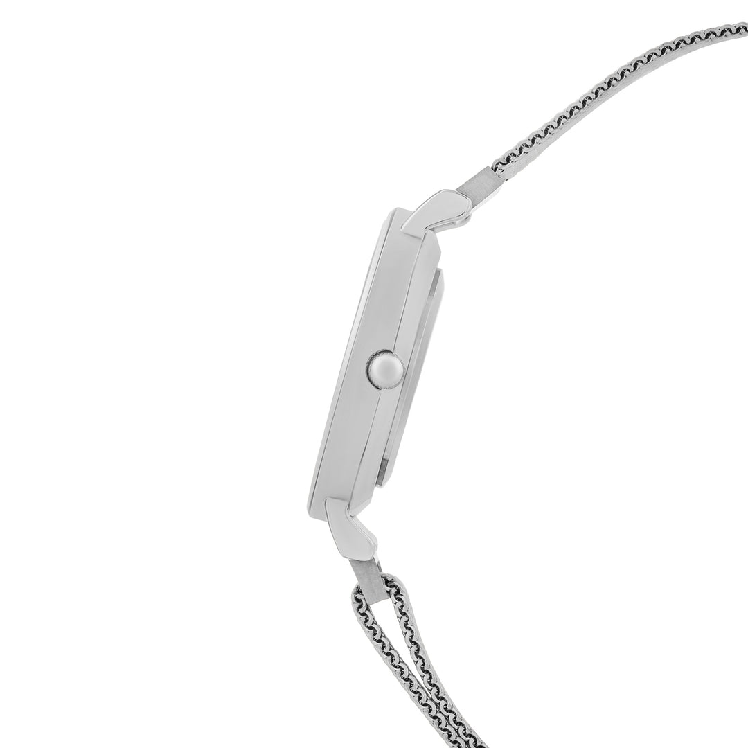 Natalie Pink Medium Dial Silver Magnetic Strap Women's Watch