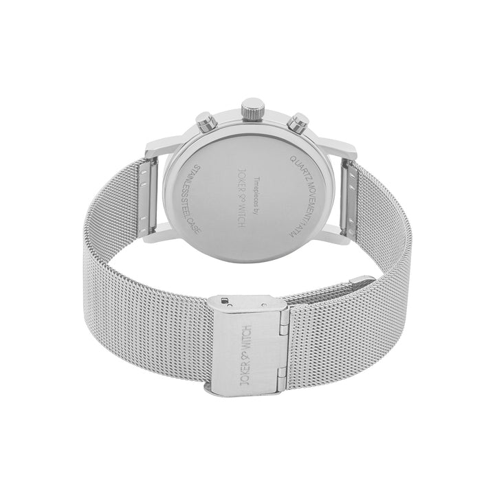 Moscow Black Large Dial Silver Mesh Strap Women's Watch