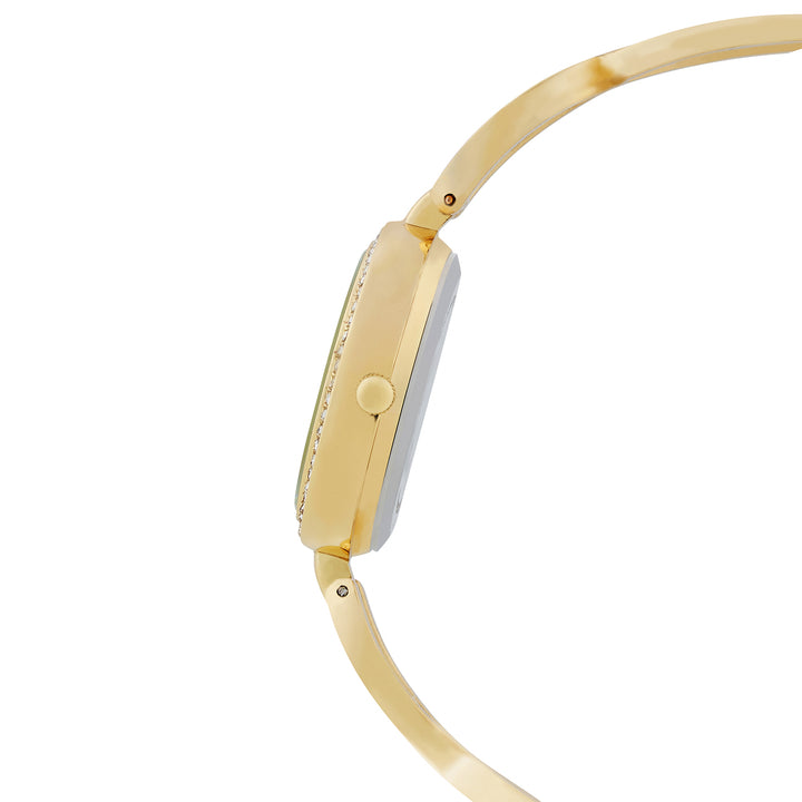 Noella Gold Small Rhinestone Dial Bracelet Strap Women's Watch