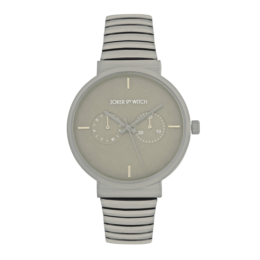 Airo Grey Large Dial Linked Chain Strap Unisex Watch
