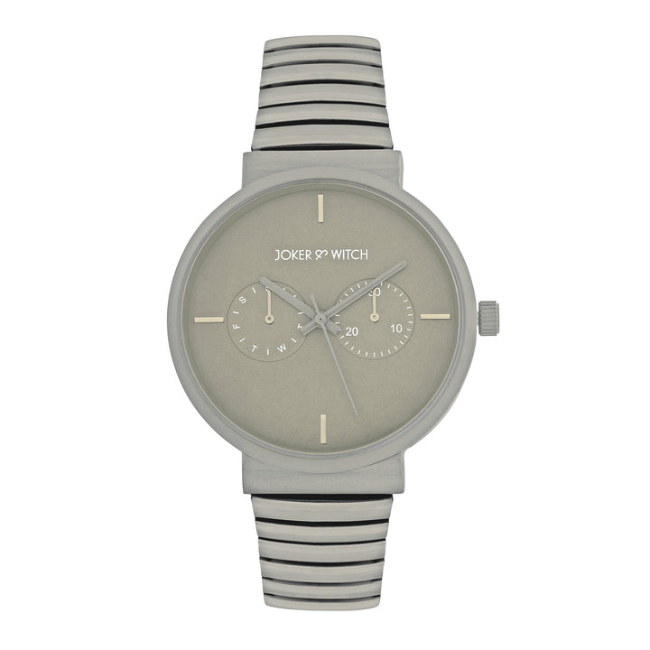 Airo Grey Large Dial Linked Chain Strap Unisex Watch