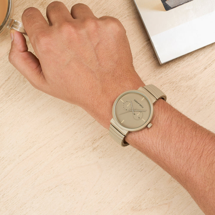 Airo Sand Large Dial Linked Chain Strap Unisex Watch