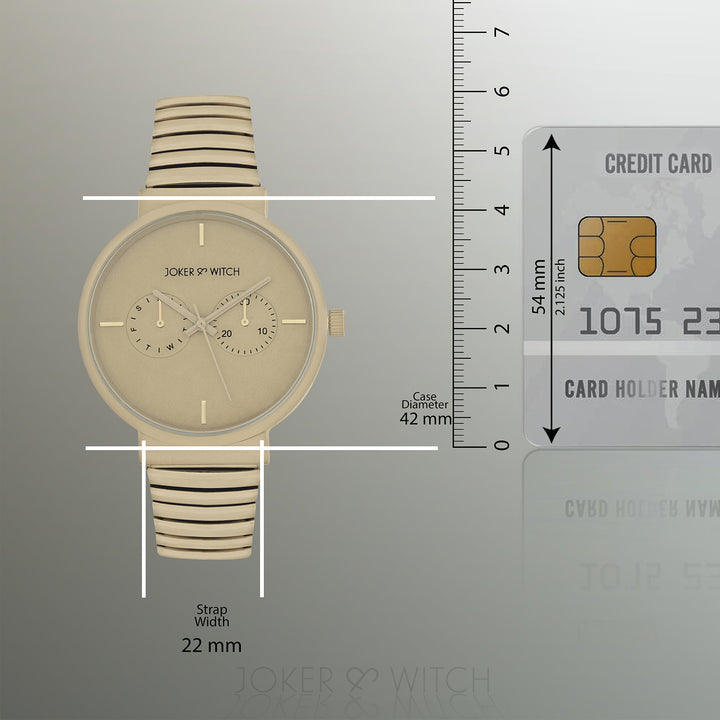 Airo Sand Large Dial Linked Chain Strap Unisex Watch