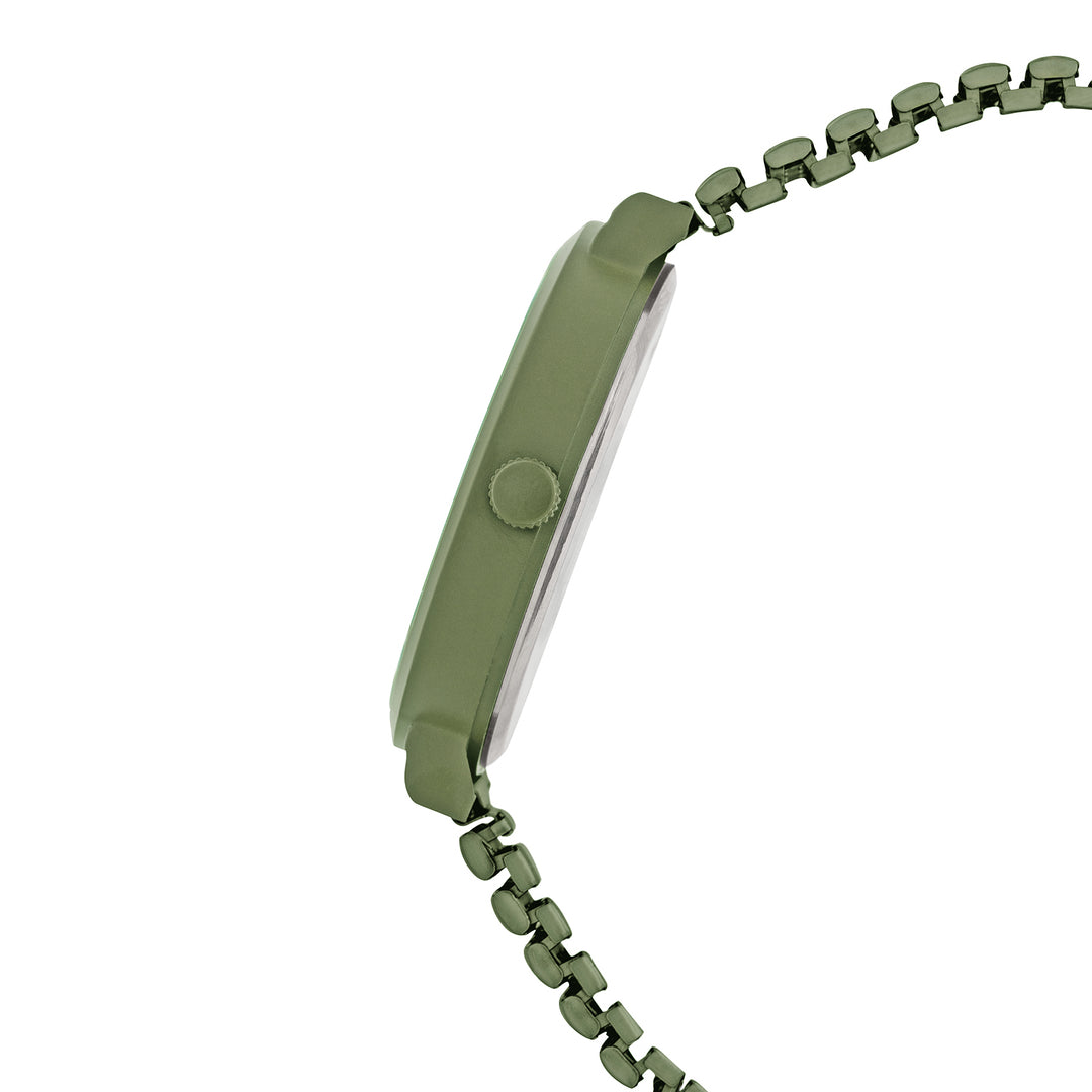 Airo Olive Large Dial Linked Chain Strap Unisex Watch