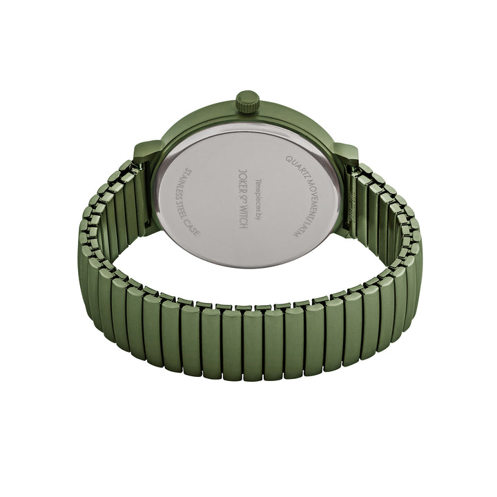 Airo Olive Large Dial Linked Chain Strap Unisex Watch