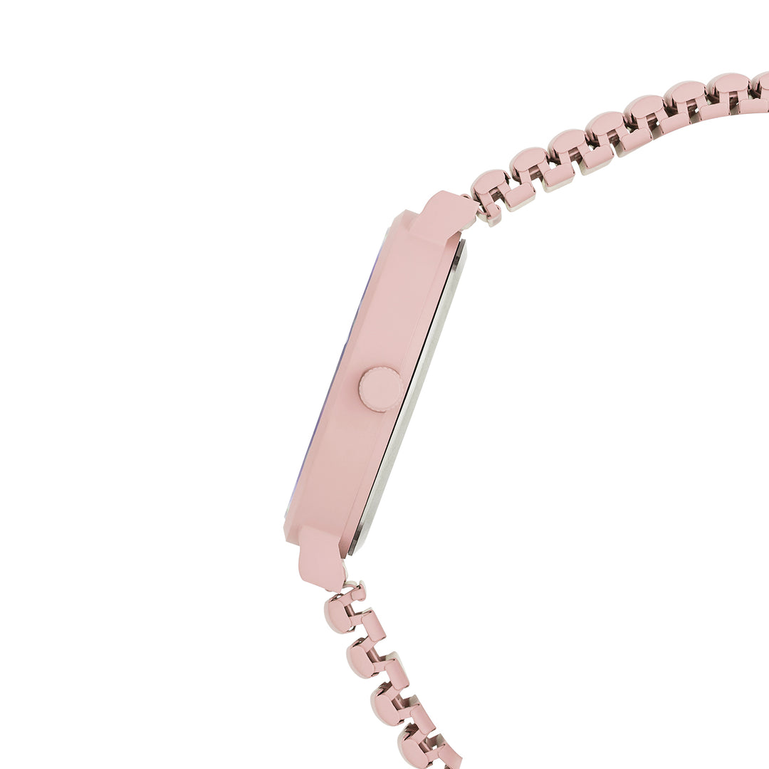 Airo Pink Medium Dial Linked Chain Strap Women's Watch