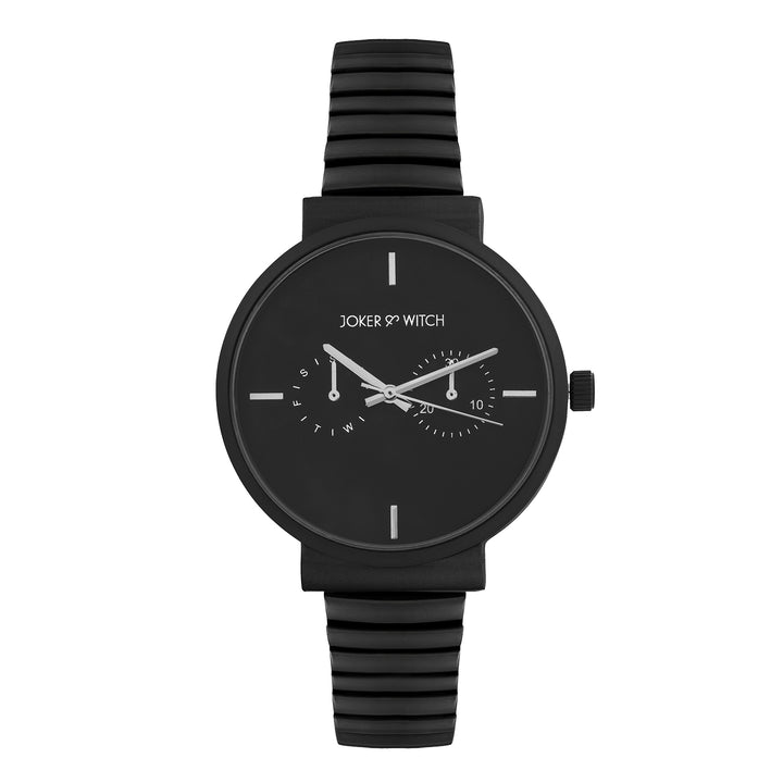 Airo Black Medium Dial Linked Chain Strap Women's Watch