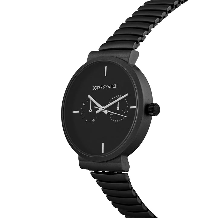 Airo Black Medium Dial Linked Chain Strap Women's Watch