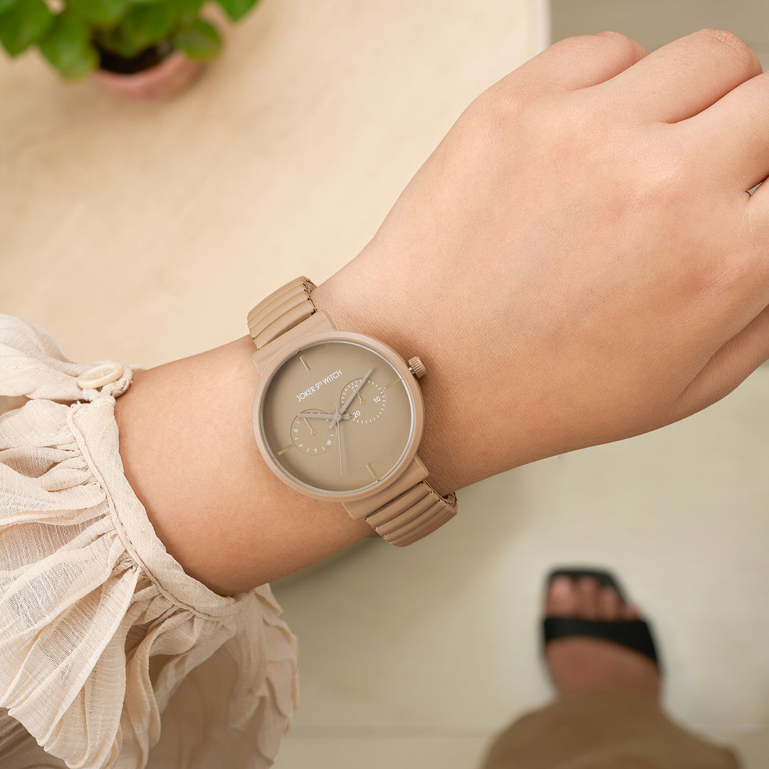 Airo Sand Medium Dial Linked Chain Strap Women's Watch