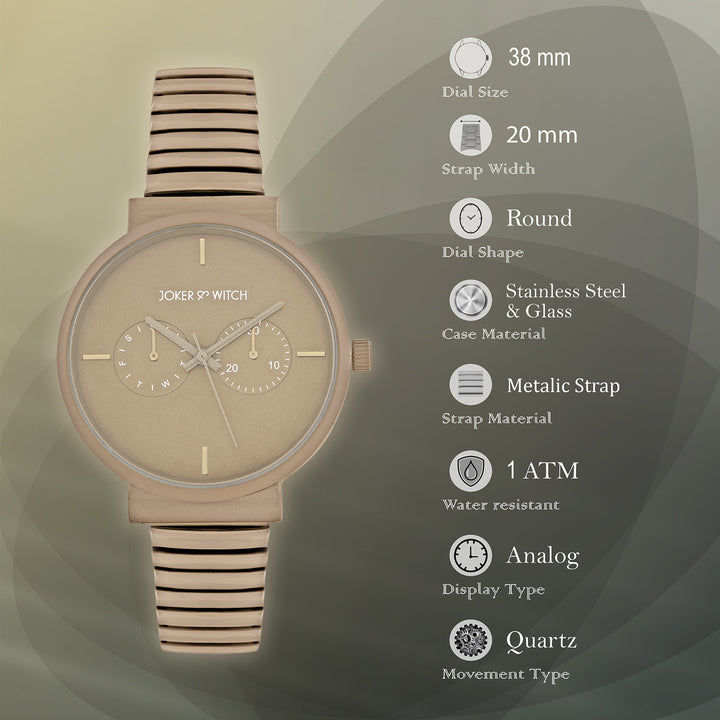 Airo Sand Medium Dial Linked Chain Strap Women's Watch