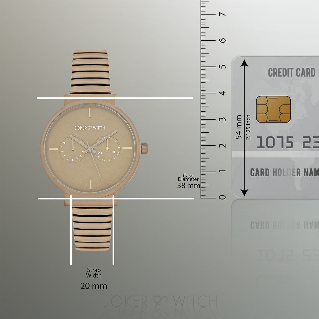 Airo Sand Medium Dial Linked Chain Strap Women's Watch