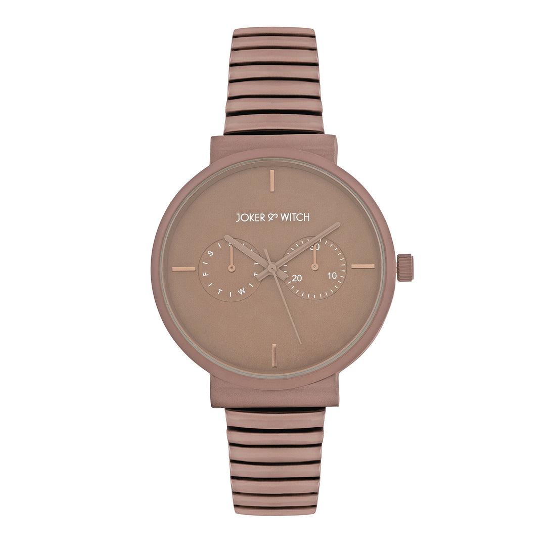 Airo Maroon Medium Dial Linked Chain Strap Women's Watch