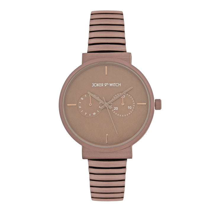 Airo Maroon Medium Dial Linked Chain Strap Women's Watch