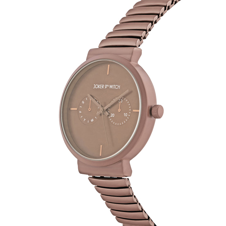 Airo Maroon Medium Dial Linked Chain Strap Women's Watch