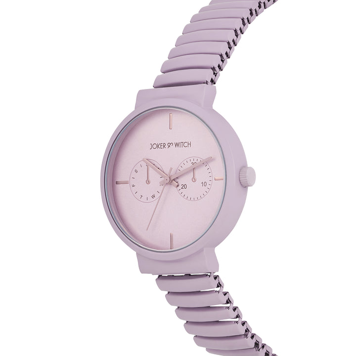 Airo Lavendar Medium Dial Linked Chain Strap Women's Watch