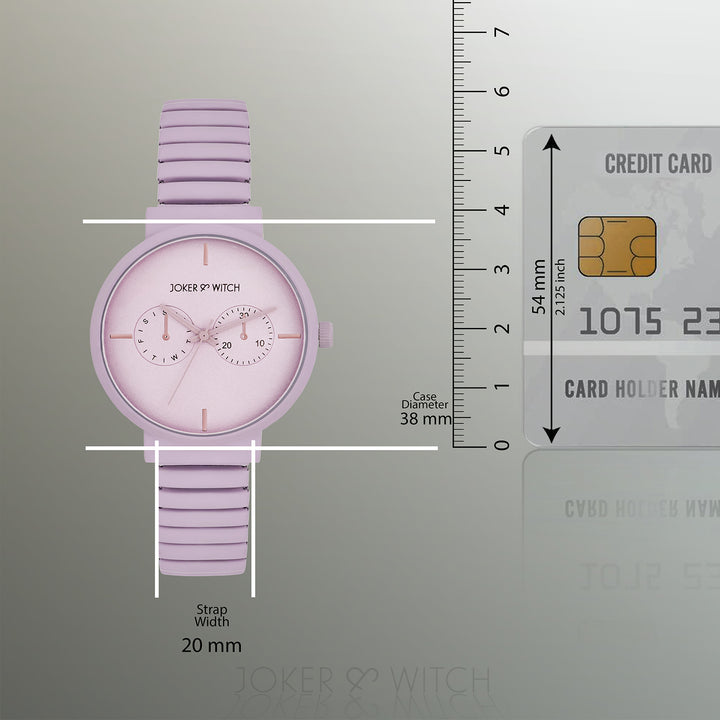 Airo Lavendar Medium Dial Linked Chain Strap Women's Watch