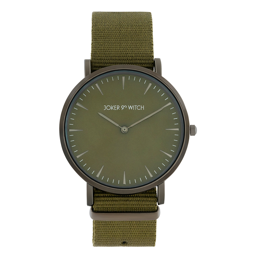 Phile Olive Large Dial Nato Strap Men's Watch