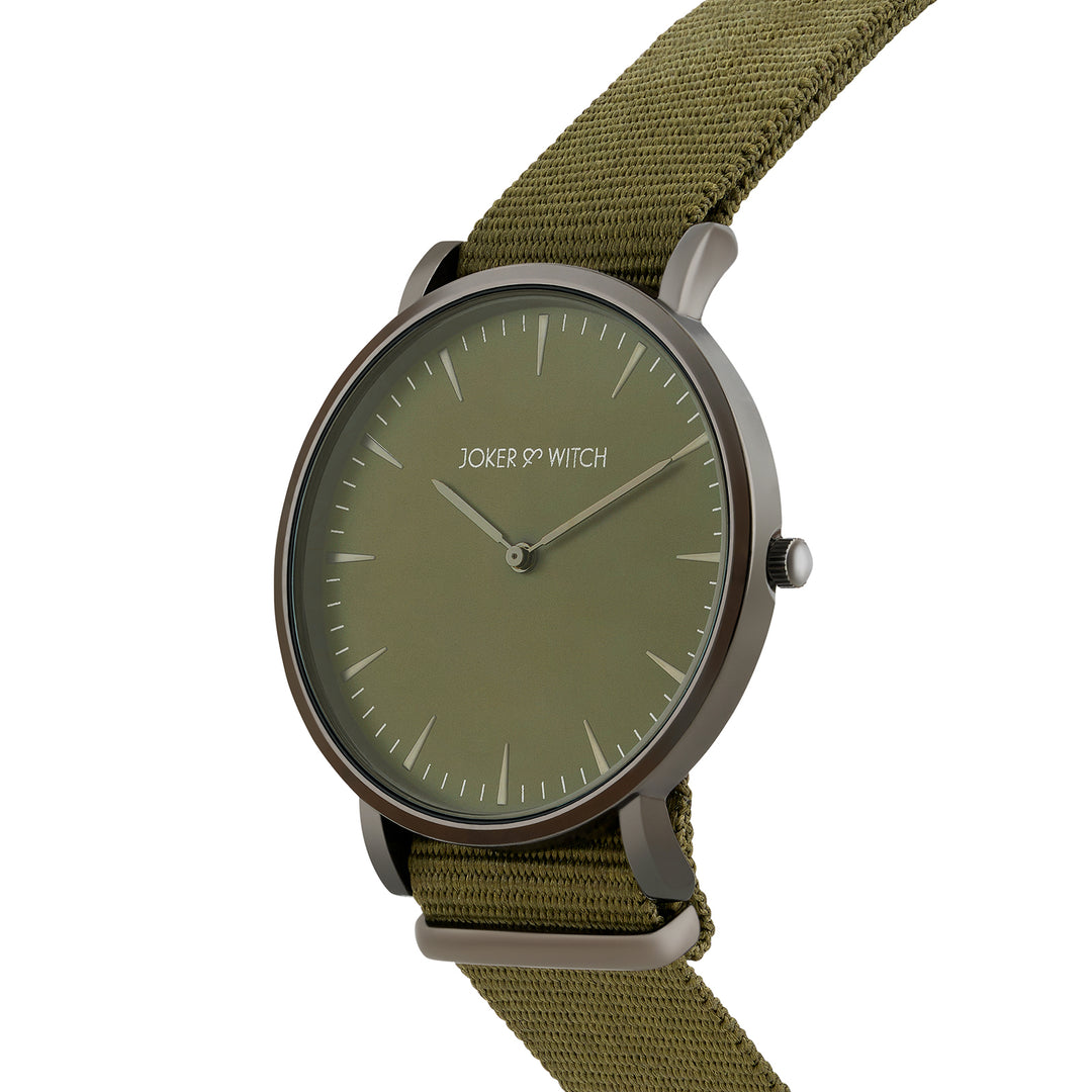 Phile Olive Large Dial Nato Strap Men's Watch
