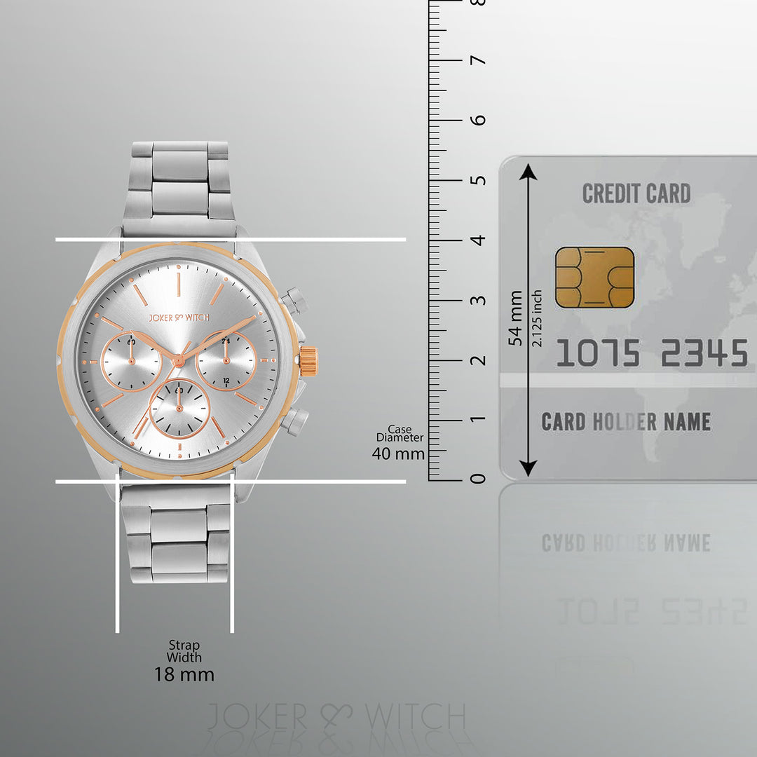 Dubai Silver Sunray Large Dial Silver Linked Chain Strap Men's Watch