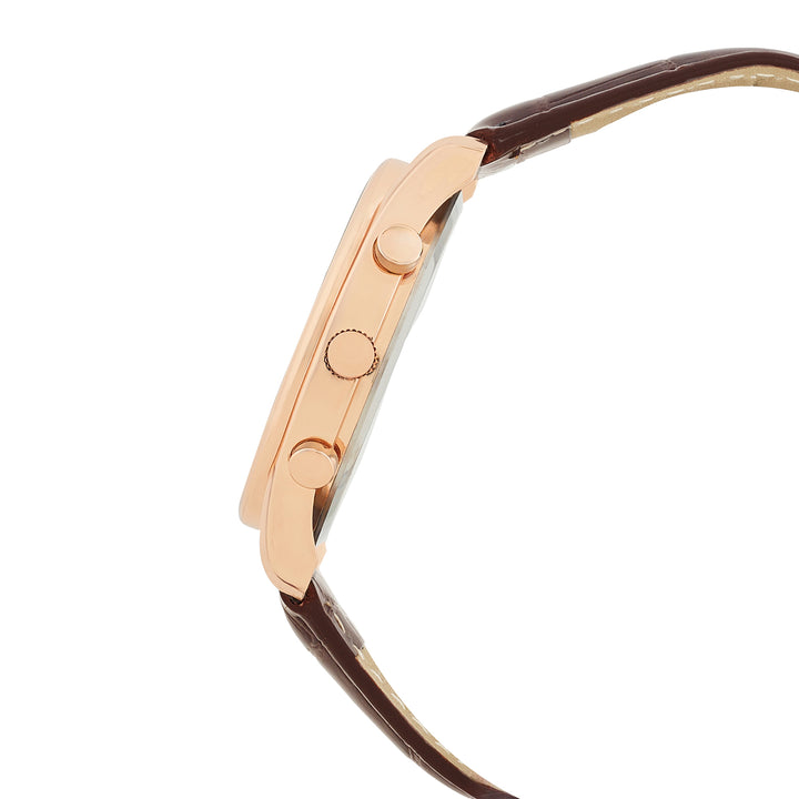 Gladiator Brown Large Dial PU Strap Men's Watch