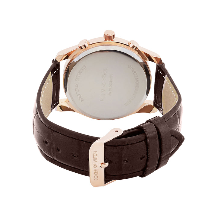 Gladiator Brown Large Dial PU Strap Men's Watch