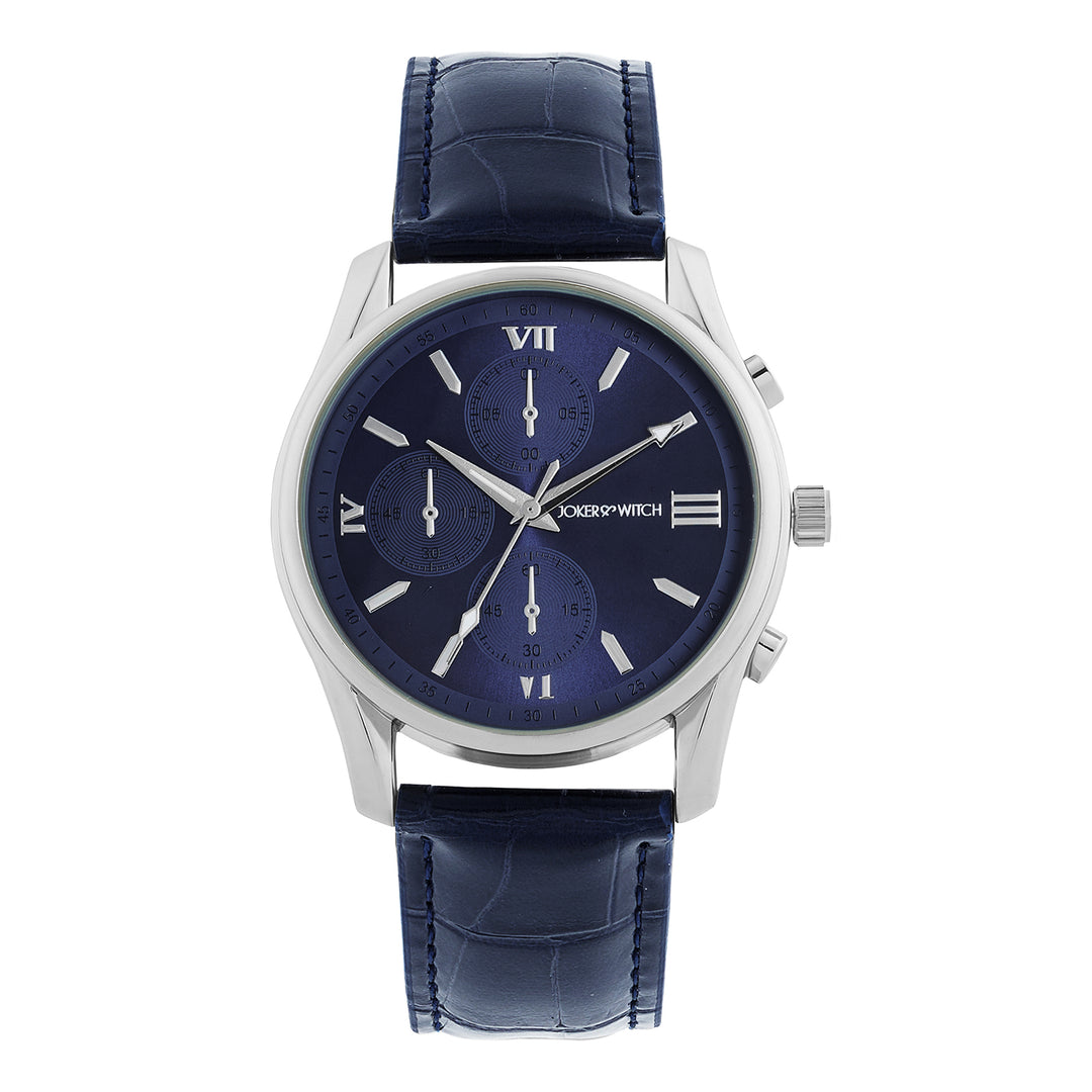 Gladiator Blue Large Dial PU Strap Men's Watch