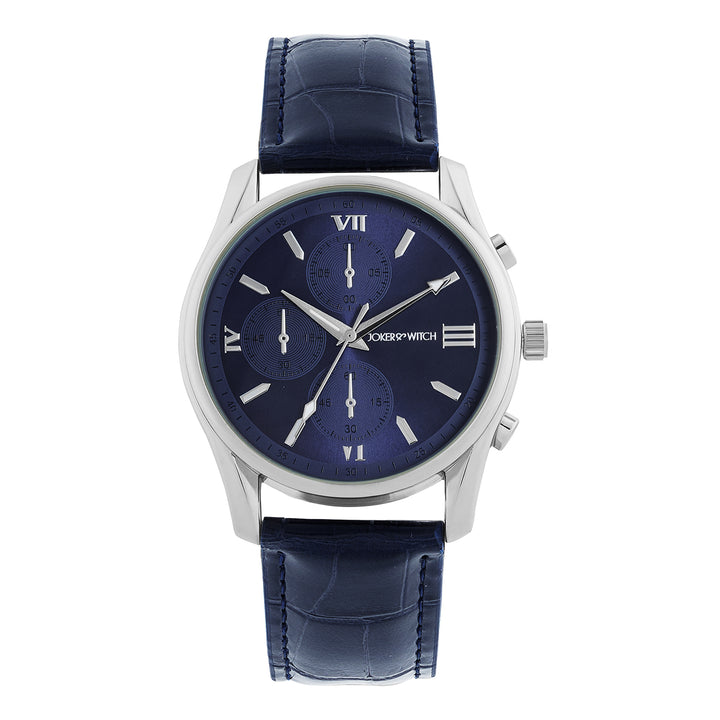 Gladiator Blue Large Dial PU Strap Men's Watch