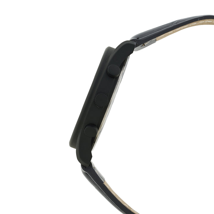 Gladiator Black Large Dial PU Strap Men's Watch