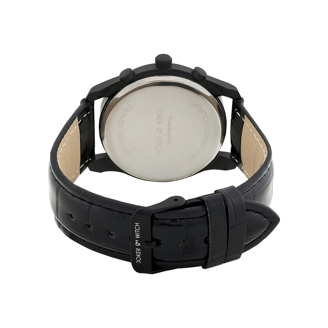 Gladiator Black Large Dial PU Strap Men's Watch