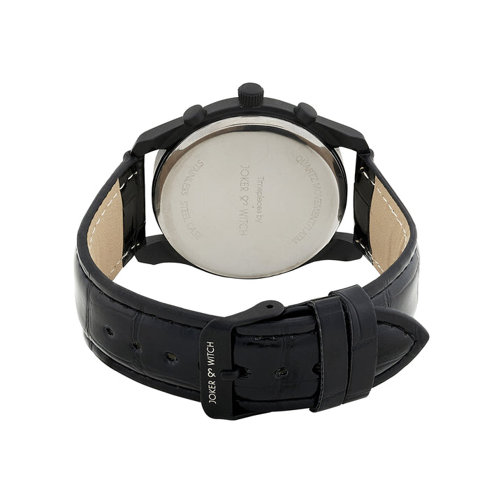 Gladiator Black Large Dial PU Strap Men's Watch